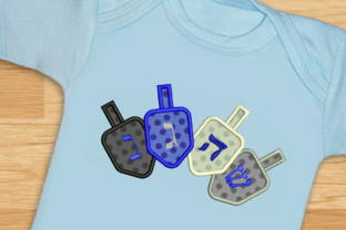 4 Hanukkah Dreidels Applique: A Festive Design Review