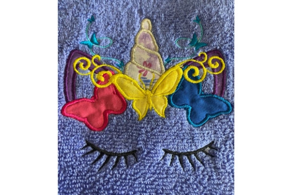 Butterfly Unicorn Applique: A Magical Embroidery Design
