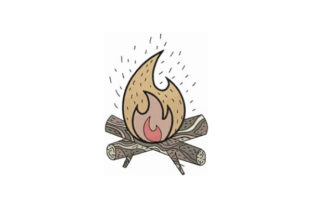 Camp Fire: A Versatile Embroidery Design for Merch