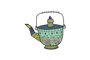Charming Vintage Pot Embroidery Design