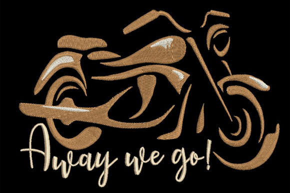Evaluating the Motorbike Quote Embroidery Design