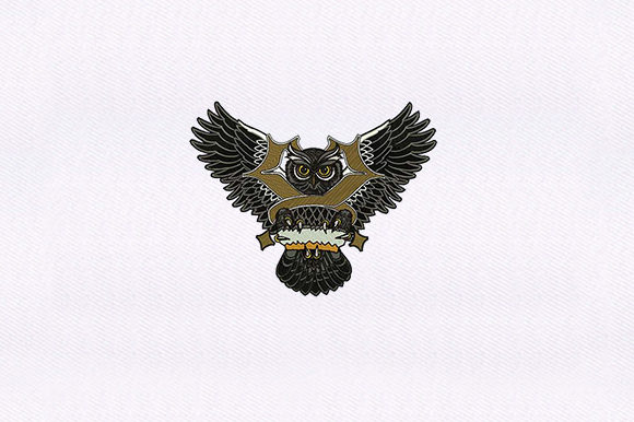 Explore the Elegance of Balinese Owl Embroidery
