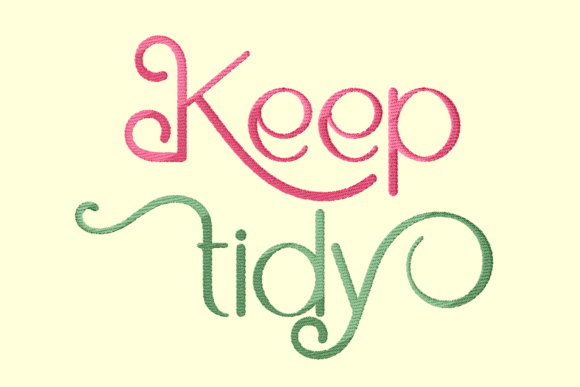Keep Tidy Lettering: A Clean and Inviting Design