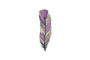Purple Feather: A Versatile Embroidery for Business