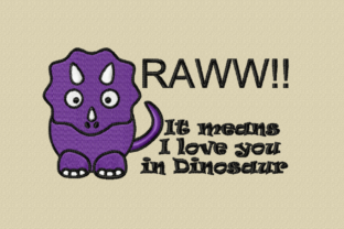 Raww I Love You: A Charming Addition for Holiday Embroidery