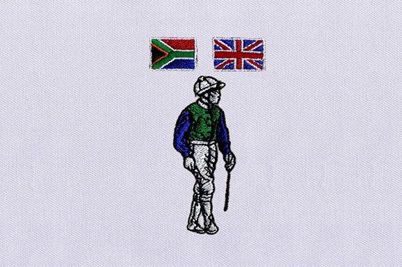 SA,UK Flag Polo Player: A Versatile Embroidery Design