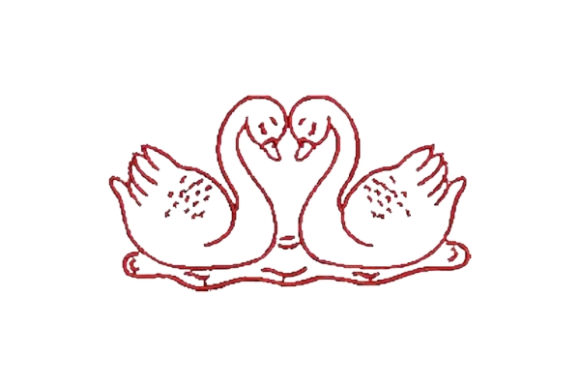 Victorian Valentine Outline Two: A Romantic Embroidered Statement