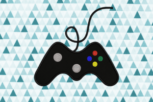 Video Game Controller Applique Embroidery Design
