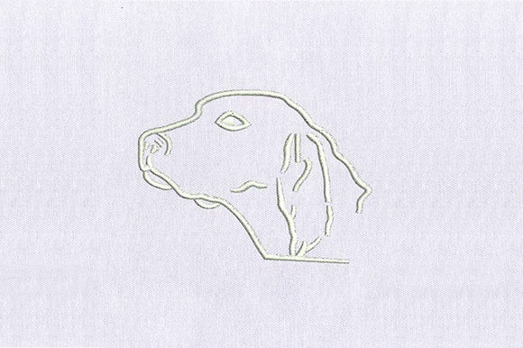 White Dog Face: A Charming Addition for Apparel